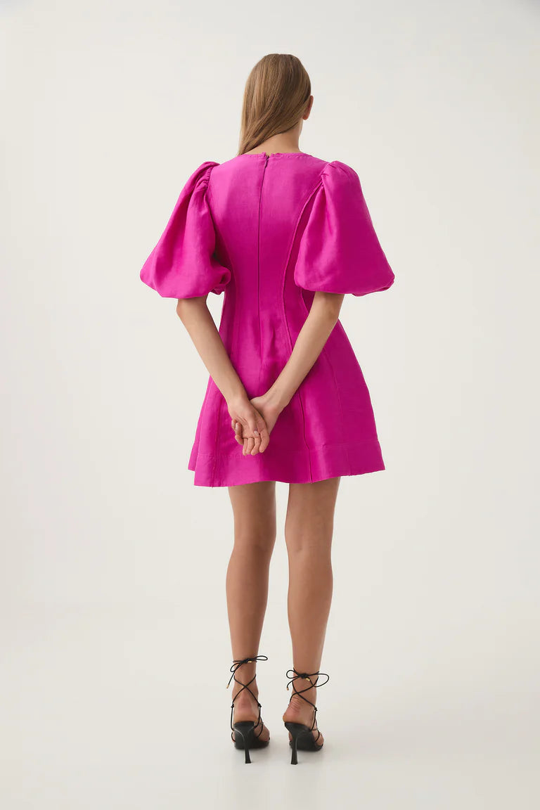 AJE - Dusk Puff Sleeve Mini Dress