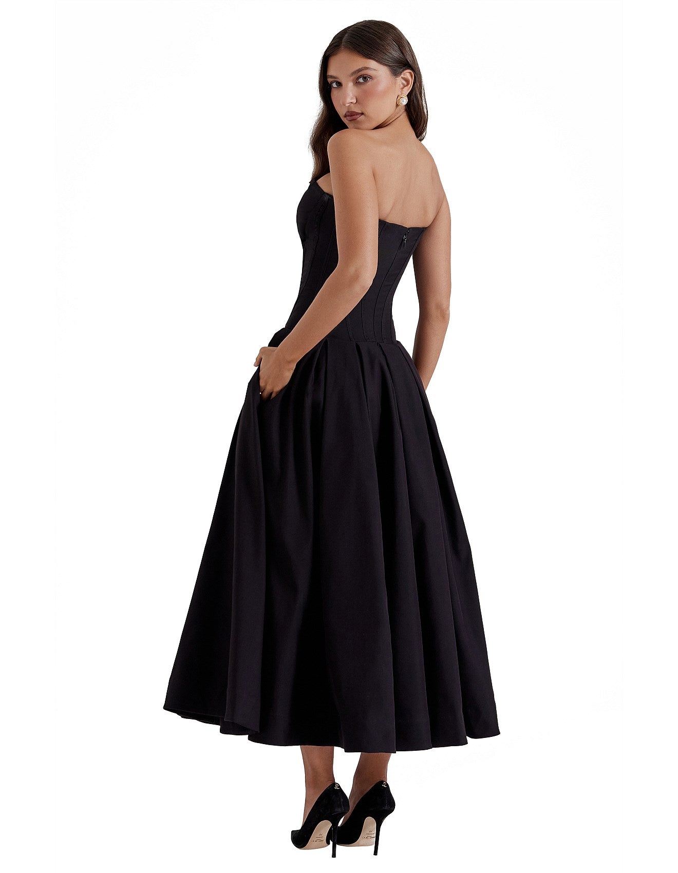 HOUSE OF CB - Mar Cotton Candy Twill Strapless Mini Dress