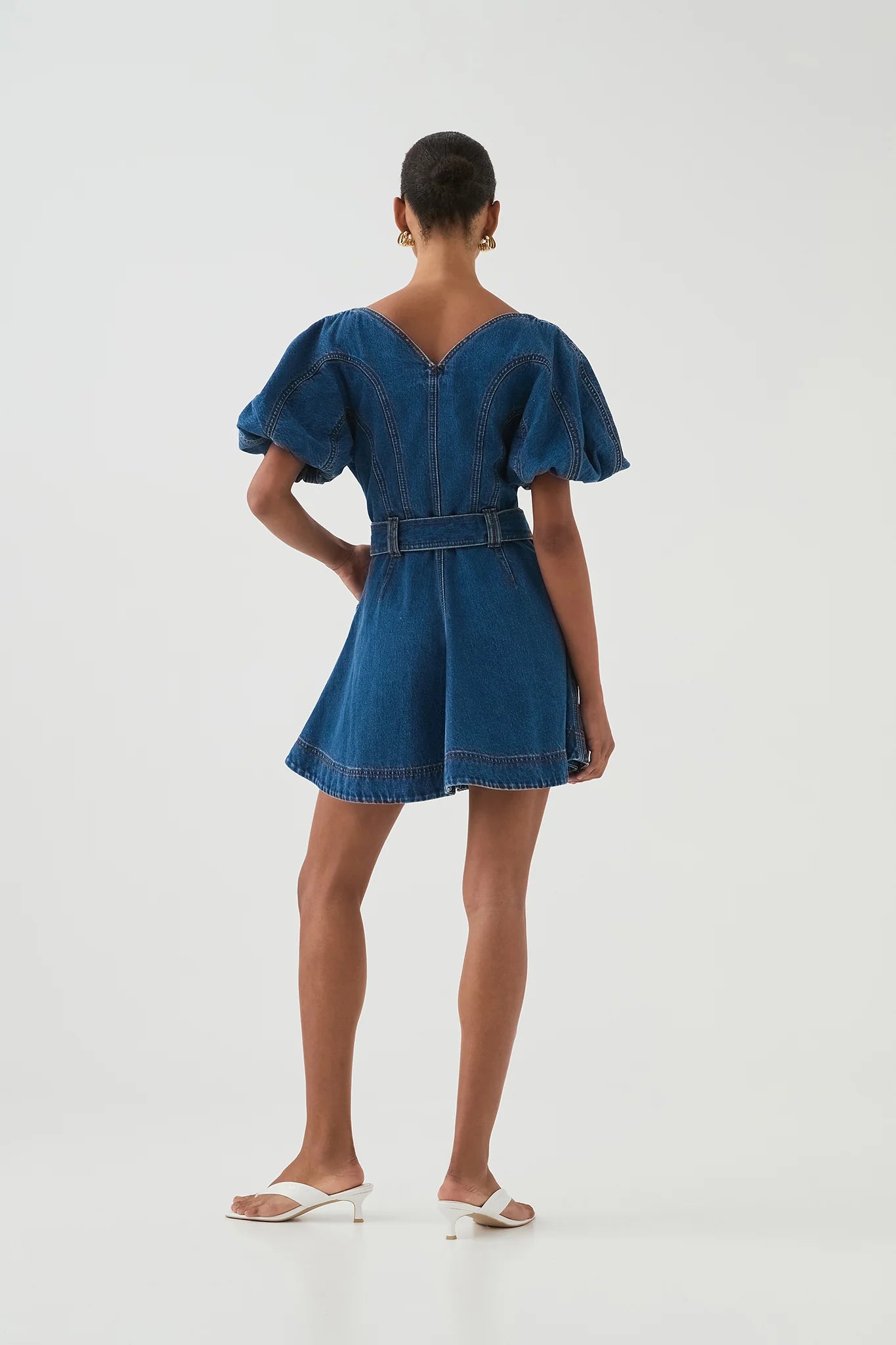 AJE - Harper Denim Mini Dress