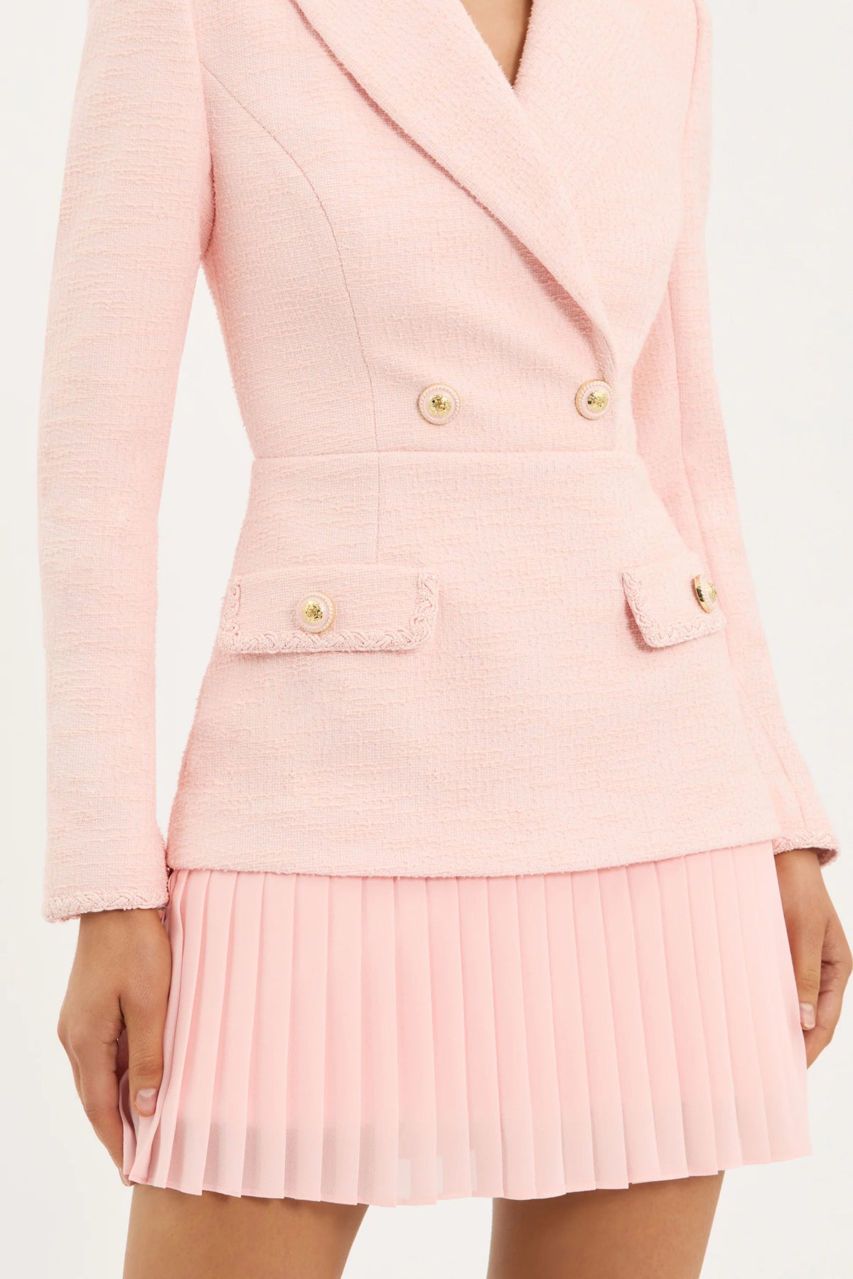 REBECCA VALLANCE - Elvie Long Sleeve Mini Dress