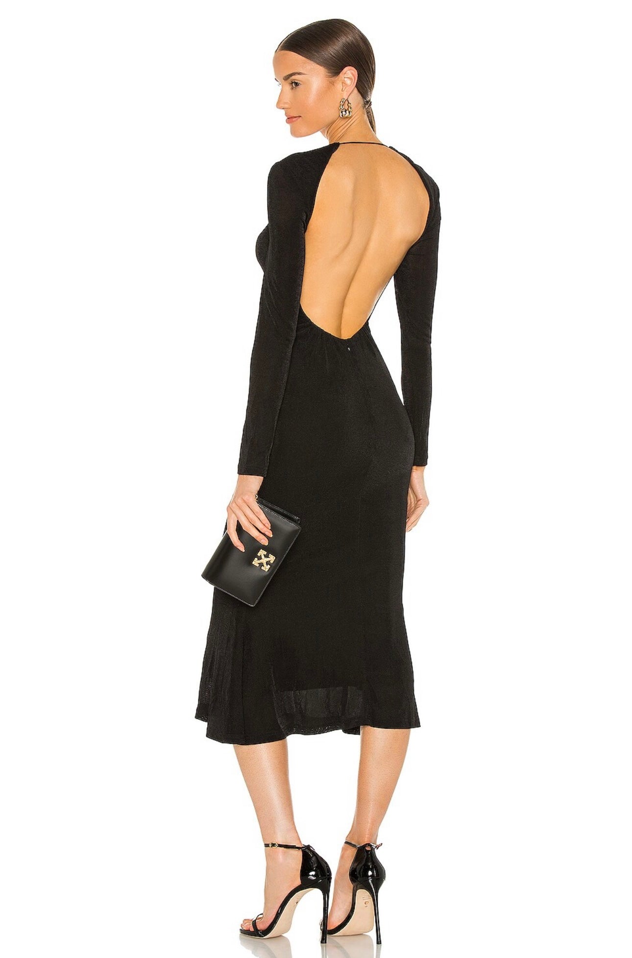 MISHA - Engracia Midi Dress Black