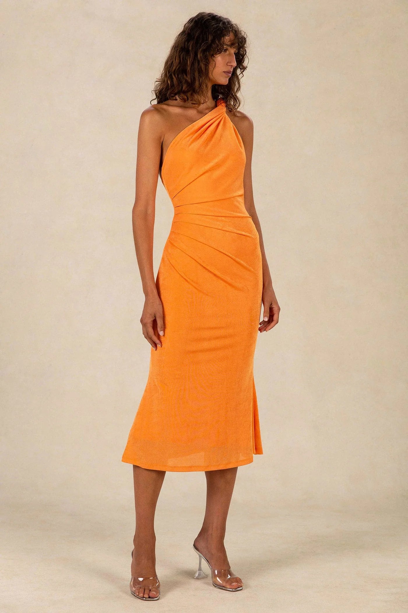 MISHA - Dune Slinky Jersey Midi Dress