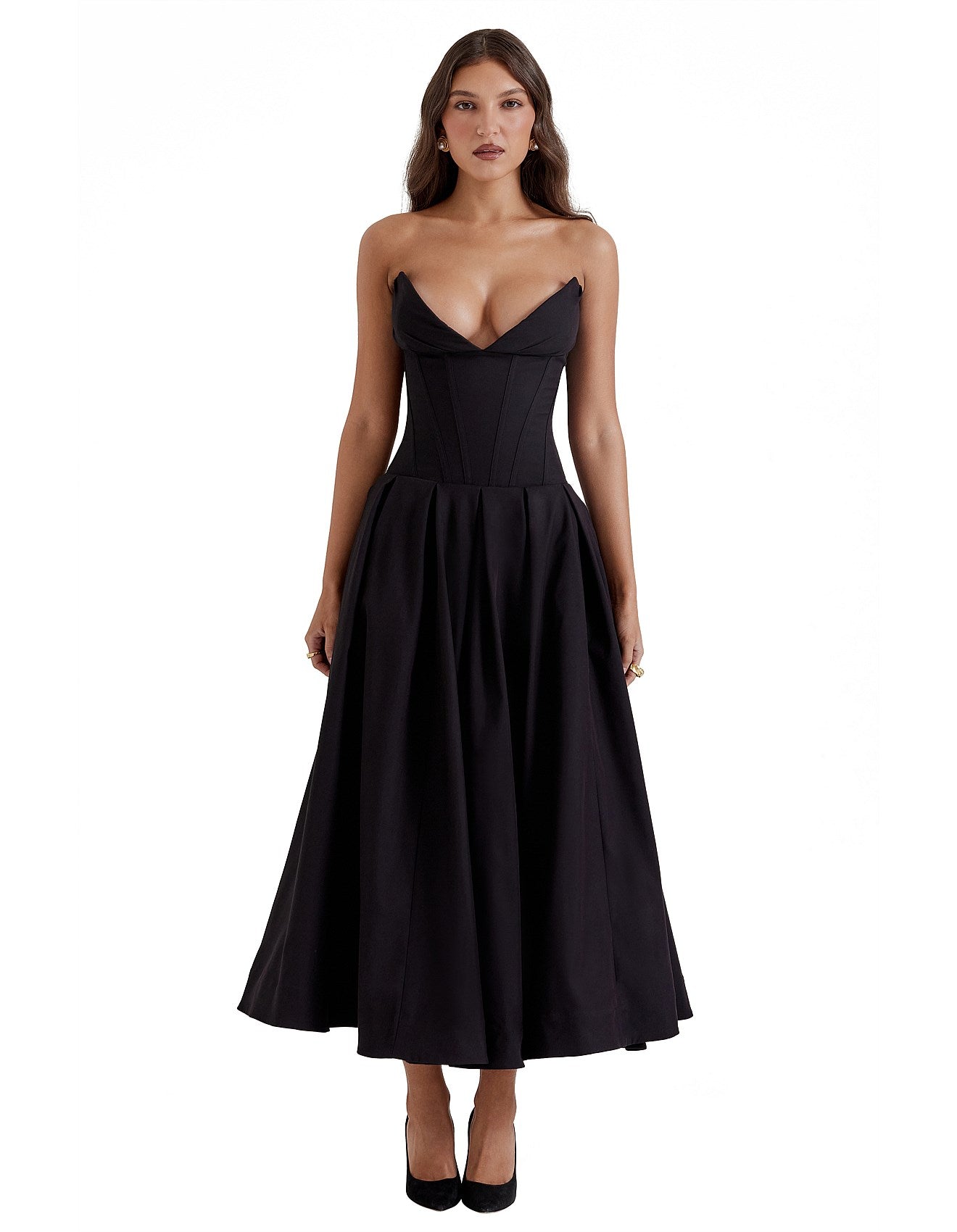 HOUSE OF CB - Mar Cotton Candy Twill Strapless Mini Dress