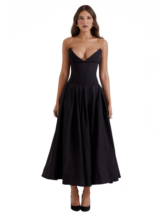 HOUSE OF CB - Mar Cotton Candy Twill Strapless Mini Dress